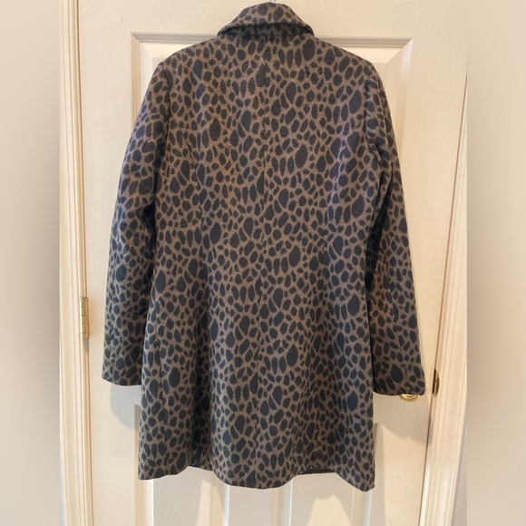 Shelli Segal WM SZM Fitted Animal Print Mid Length Jacket Contemporary Career - Picture 4 of 16